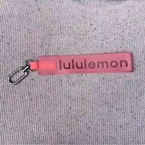 Lululemon Never Lost Keychain in Raspberry Cream/Wine Berry